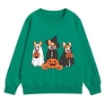 thumbnail image 1 of CPNG Girls and Boys Halloween Sweatshirt Crewneck Long Sleeve Pullover Tops with Corgi Pumpkin Print Loose Casual Daily Pullovers, 1 of 5