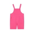 thumbnail image 1 of CPNG Girls and Boys Short Overalls Kids Solid Color Casual Loose Fit Performance Suspender Shorts Summer Photography Overalls(Hot Pink,14-15 Years), 1 of 7