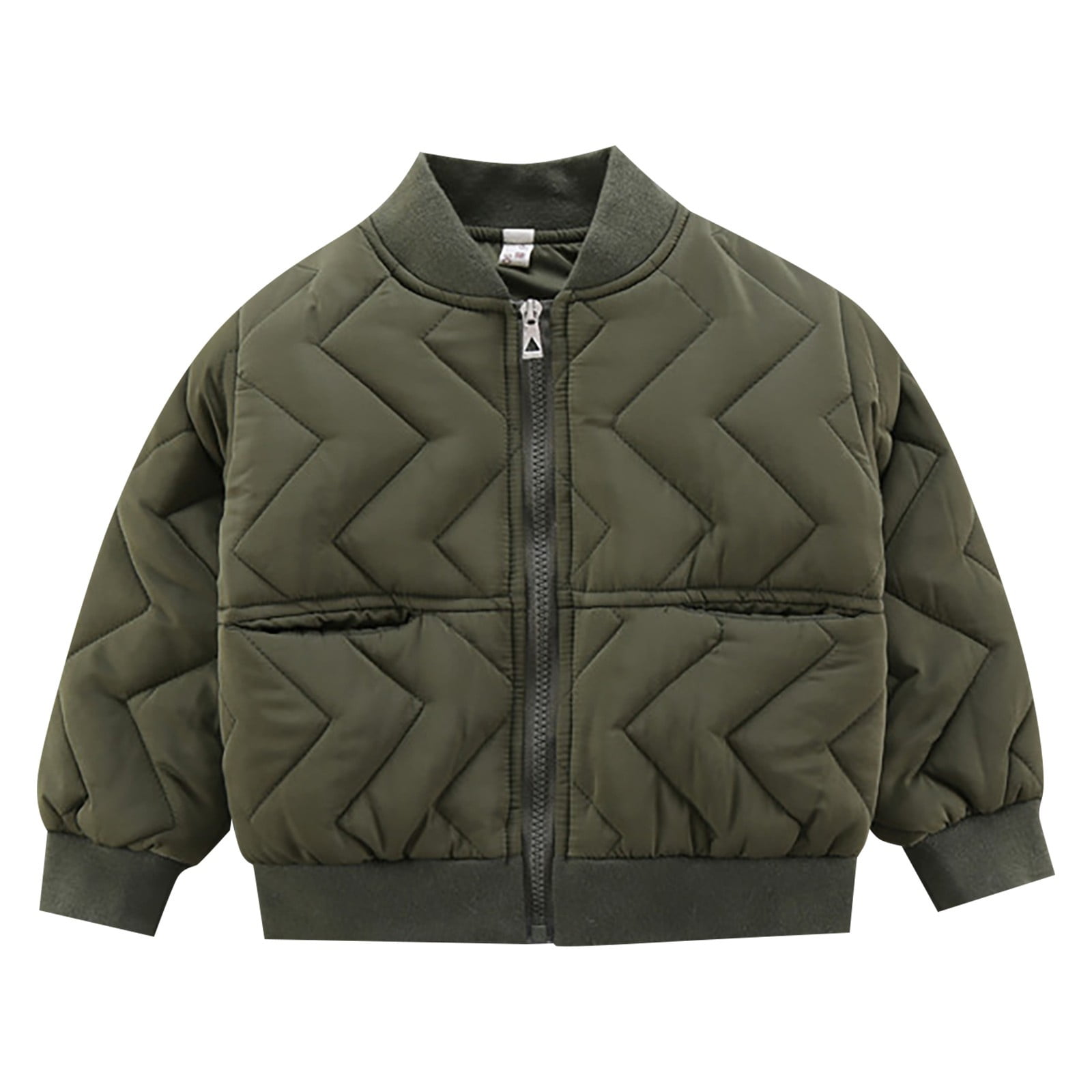 CPNG Jackets Boys' Stand Up Collar Irregular Stripe Print Solid Color