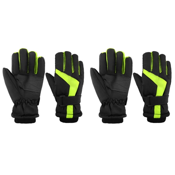 CPNG Kid Boys Girls Windproof Winter Gloves Thickened Thermal Cold Weather Ski Gloves Warm Insulation Snow Play Accessories Safe Reflective Flexible Grip Design