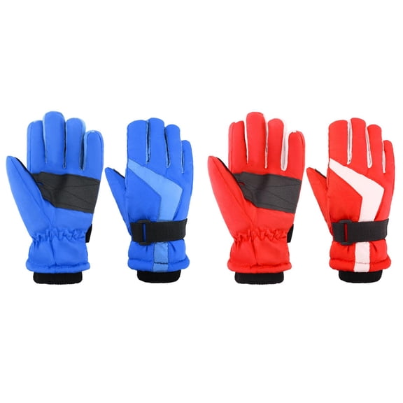 CPNG Kid Boys Girls Windproof Winter Gloves Thickened Thermal Cold Weather Ski Gloves Warm Insulation Snow Play Accessories Safe Reflective Flexible Grip Design
