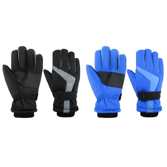 CPNG Kid Boys Girls Windproof Winter Gloves Thickened Thermal Cold Weather Ski Gloves Warm Insulation Snow Play Accessories Safe Reflective Flexible Grip Design