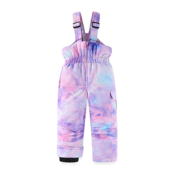 CPNG Kid's Boys Girls Snow Bib Pants Winter Windproof Ski Pants Outdoor Thickened Insulated Warm Snow Ski Bib Overalls(Hot Pink,3-4 Years)