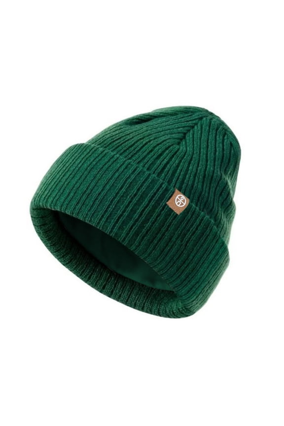 Kids Beanie Hats- Warm Winter Hats Breathable & Cozy Stretchy Knitted Cuffed Cap for Boys and Girls Stretchy Fleece Cap with Double-Layer