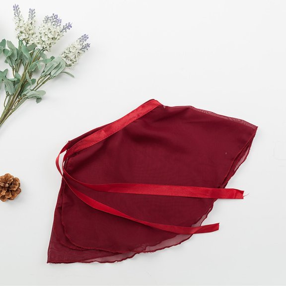 CPNG Kids Girls Ballerina Sheer Wrap Dance Training Ballet Tutu Layered Tulle Dress with Tie Waist Chiffon Dance Skirts Child Dance Skate Over Scarf Dancewear