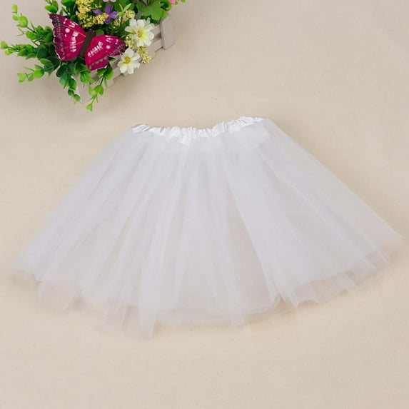 CPNG Kids Girls Women Layered Tutu Skirt Dresses Birthday Fluffy Soft Affordable Tulle Skirt Dress Fancy Costume Solid Color Shorts Baby Princess Ballet Dancewear