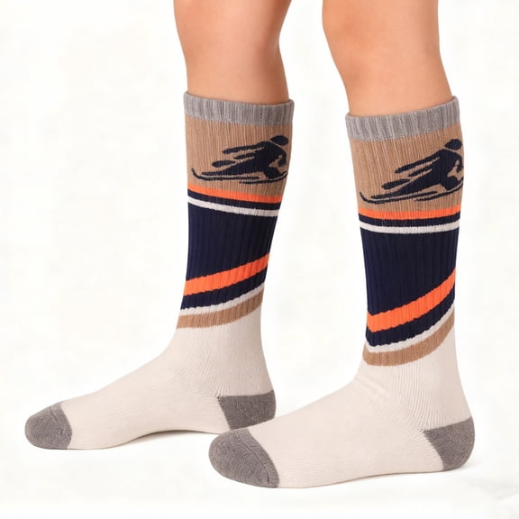 CPNG Kids Merino Wool Ski Socks Winter Thermal Thick Warm Thick Thermal Skating Snowboarding Skiing Socks for Boys & Girls for Skiing