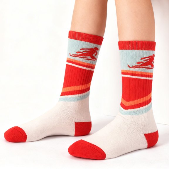 CPNG Kids Merino Wool Ski Socks Winter Thermal Thick Warm Thick Thermal Skating Snowboarding Skiing Socks for Boys & Girls for Skiing