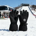 thumbnail image 1 of CPNG Kids Ski Gloves Windproof Waterproof Fleece Lined Touchscreen Insulated Snow Glove Thick Soft Warm Cold Weather Outdoor Cycling Running, 1 of 4