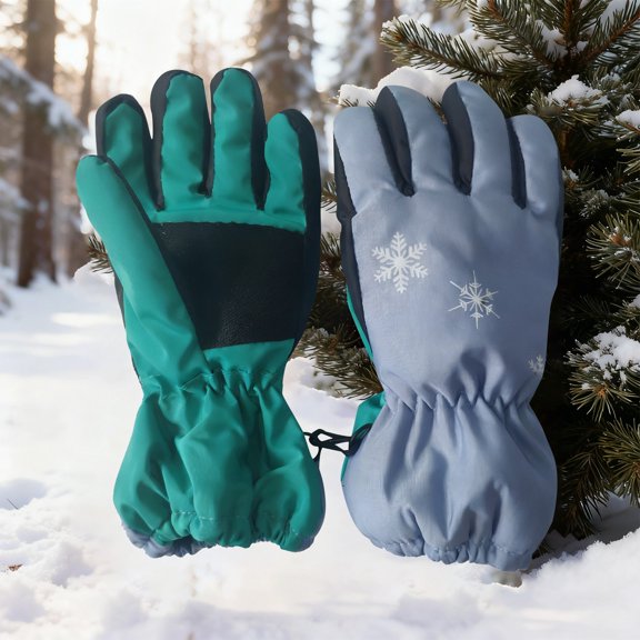 CPNG Kids Warm Gloves Sport Mittens Winter Cold Weather Windproof Waterproof Ski Snow Gloves for Outdoor Sports Snowboard Toddler Bulky Ski Gloves for Boys Girls
