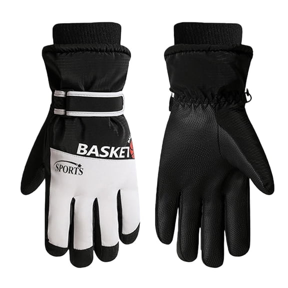 CPNG Kids Winter Fleece-Lined Snow Ski Gloves-Boys Girls Touchscreen Windproof Water-Resistant Snowboarding Warm Snow Gloves for Outdoor Hiking Sports