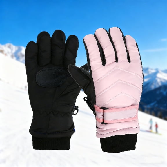 CPNG Kids Winter Gloves for Boys Girls Outdoors Snow Gloves Ski Gloves & Thick Warm Snowboarding Gloves Toddler Insulated Waterproof Gloves