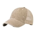 thumbnail image 1 of CPNG Men Ladies Hat Fashion Baseball Cap Denim Buckle Outdoor Sunscreen Sunshade Hat Distressed Baseball Cap Unisex, 1 of 4
