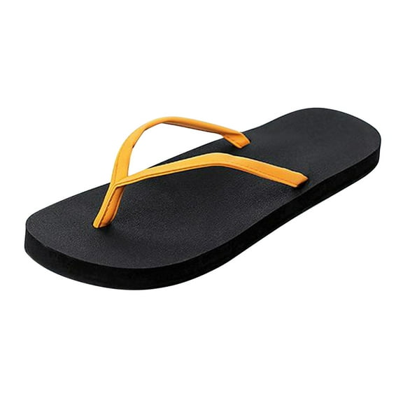 CPNG Men Slim Flip Flops Shower Slip-on Shoes Flat PU Strap Sandals for Bathroom Summer Beach Pool Ultra Lightweight Comfortable Basic Thongs Rubber Soft Slide