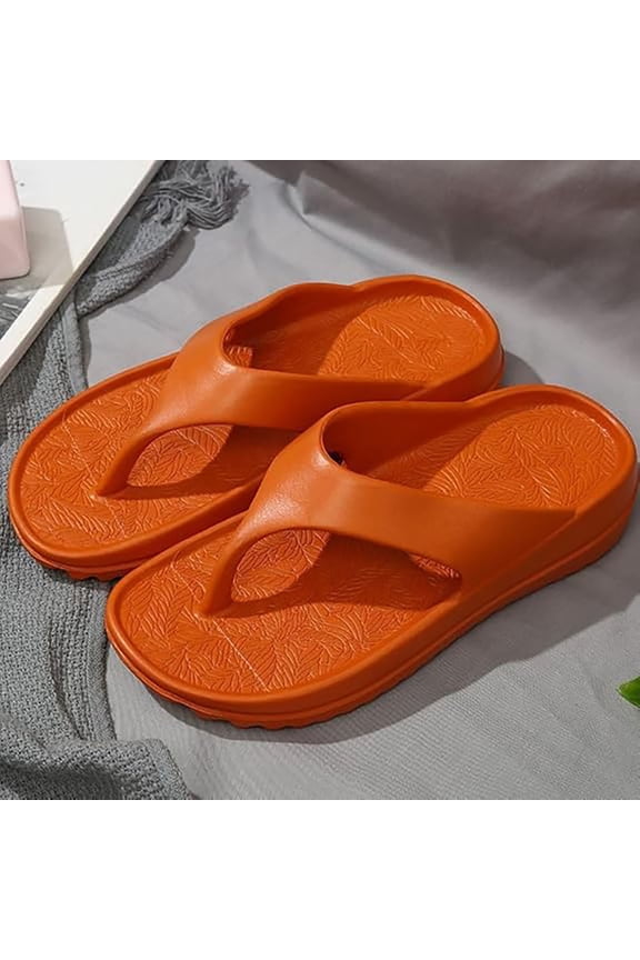 Men Women Non-Slip Flip Flops EVA Walking Beach Water Shoes Sandals with Arch Support Summer Comfortable Slip On Flip Flops Slippers Comfort Footwear