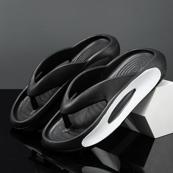 CPNG Men Women Pillow Slides Pillow Outdoor Non Slip Flip Flops Arch Support Orthopedic Sandals Recovery Summer Lightweight Cushioning Shock-Absorbing Casual Footwear