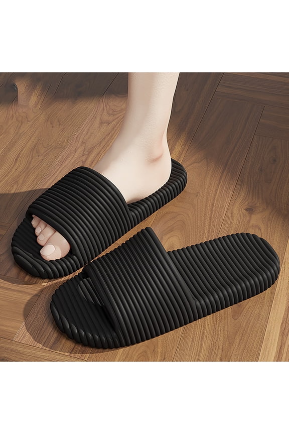 Men & Women Slippers Comfortable Lightweight Open-Toe Anti-Slip Indoor Bathroom Spa Beach Pool Indoor and Outdoor Footwear Multiple Colors & Sizes for Wide Feet