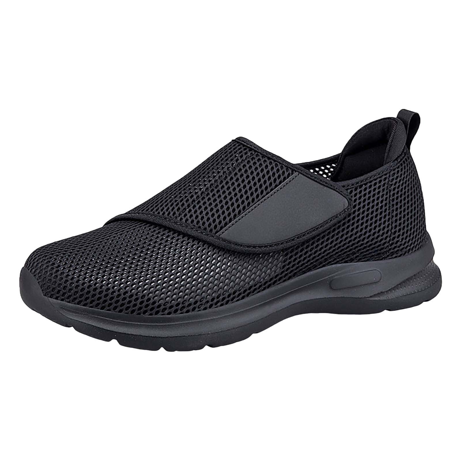 Close Loop Hook CPNG Mens Mesh Slip On Walking Shoes, Hook and Loop Closure Closed Toe ...
