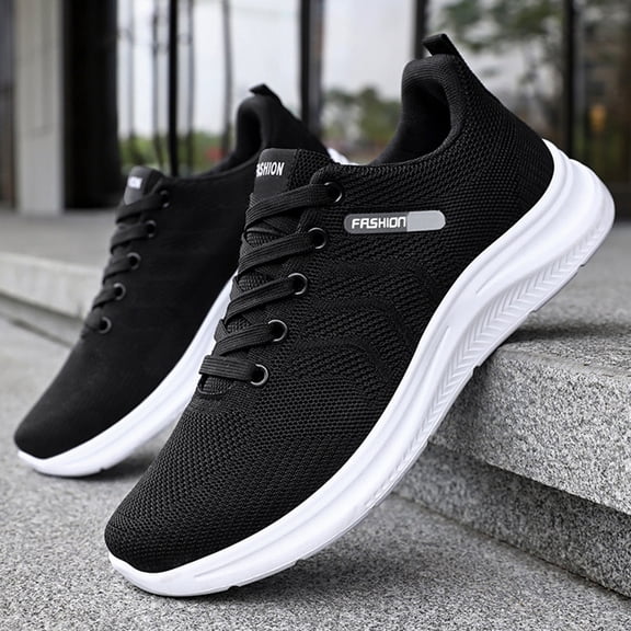 CPNG Mens Running Shoes Slip-On Mesh Breathable Tennis Walking Sneakers Comfortable Soft Sole Cushion Sneakers Workout Athletic Lightweight Casual Sport Shoes