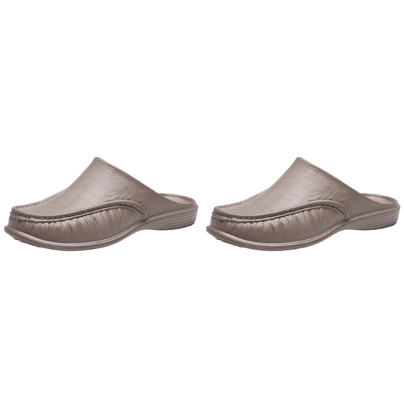 CPNG Mens Scuff Driving Loafer Shoes Slippers with Arch Support Casual Mules Open Back Shoes Comfort Slip-On Walking Close Toe Loafer Indoor Outdoor House Shoes
