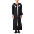 thumbnail image 1 of CPNG Muslim Girl Abaya Long Sleeve Eid Robe Dress for Kids Embroidery Islamic Kaftan Robe Lightweight Kaftan Muslim Long Gown Thobe Robe Maxi Dubai Hooded Prayer Clothes, 1 of 8