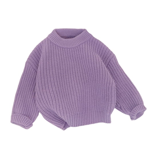 CPNG Newborn Infant Baby Girls Ribbed Knit Sweater Shirt Solid Color Long Sleeve Thermal Pullover Tops Spring Autumn Casual Sweaters