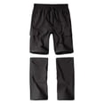 thumbnail image 1 of CPNG Teenagers Boys Convertible Multi Pocket Cargo Pants Kids Breathable Casual Trendy Versatile Pants Suitable for All Seasons(Black,11-12 Years), 1 of 3