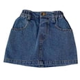thumbnail image 1 of CPNG Toddler Baby Girls Denim Skirts Summer A Line Zipper Button Down Versatile Solid Color Jeans Skirt, 1 of 9