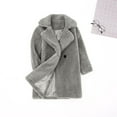thumbnail image 1 of CPNG Toddler Baby Girls Duffle Overcoat Faux Fur Teddy Long Coat Winter Fleece Sherpa Jacket Warm Outwear Clothes Windproof Thick Cardigan Trench Lapel Parka Coat, 1 of 7