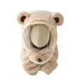 thumbnail image 1 of CPNG Toddler Baby Winter Hat Face Mask Neck Warmer Kawaii Outdoor Hats Boys Girls Cute Bear Ear Windproof Fuzzy Warm Fluffy Beanies Fleece Snow Hats Infant Scarf Adjustable Warm Hat, 1 of 4