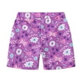 thumbnail image 1 of CPNG Toddler Boys Colorful Elastic Waist Casual Light Beach Swim Trunks with Boxer Brief Liner Stretch Swimsuit Printed Shorts Quick Dry Swimming Trunks Bathing Suit, 1 of 7