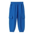 thumbnail image 1 of CPNG Toddler Boys Solid Color Cargo Jogger Pants with Elastic Hem Sweatpants Kids with Multi Pocket Twill Teenage Relaxed School Casual Trousers, 1 of 5