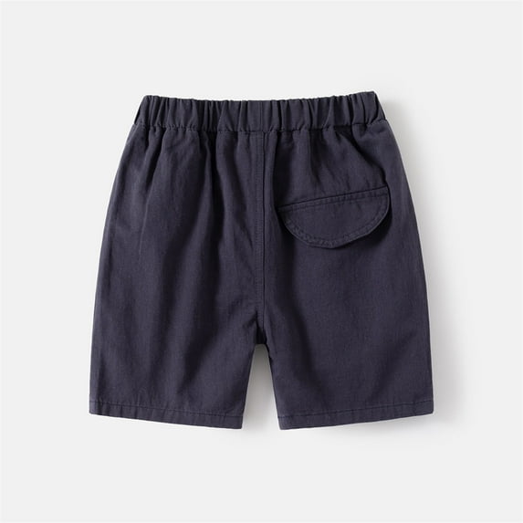 CPNG Toddler Boys Summer Casual Sport Shorts Cotton Shorts Activewear Fashion Bottoms Elastic Waist Solid Color Soft Athletic Short Pants Swim Bottoms Stylish Short
