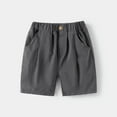 thumbnail image 1 of CPNG Toddler Boys Summer Casual Sport Shorts Cotton Shorts Activewear Fashion Bottoms Elastic Waist Solid Color Soft Athletic Short Pants Swim Bottoms Stylish Short, 1 of 2