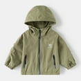 thumbnail image 1 of CPNG Toddler Cotton Lined Coat WindbreakerCute Dinosaur Hooded Jackets Zip up Thin Lightweight Raincoat Outwear Kids Baby Windproof Waterproof Coats with Pockets, 1 of 6