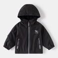 thumbnail image 1 of CPNG Toddler Cotton Lined Coat WindbreakerCute Dinosaur Hooded Jackets Zip up Thin Lightweight Raincoat Outwear Kids Baby Windproof Waterproof Coats with Pockets, 1 of 7