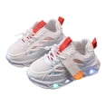 thumbnail image 1 of CPNG Toddler Girls and Boys Fashion LED Light Shoes Leisure Non Slip Soft Sole Sports Shoes Mesh Breathable Lightweight Comfortable Casual Running Athletic Shoes, 1 of 9