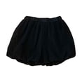 thumbnail image 1 of CPNG Toddler Girls Bubble Shorts Summer Thin Lightweight Workout Casual Fashion Elastic Waist Solid Color Shorts(Black,12-18 Months), 1 of 9