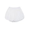 thumbnail image 1 of CPNG Toddler Girls Bubble Shorts Summer Thin Lightweight Workout Casual Fashion Elastic Waist Solid Color Shorts(White,3-4 Years), 1 of 8