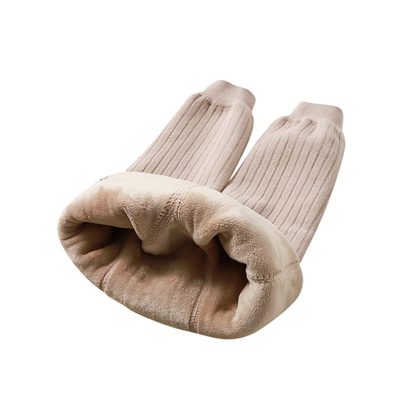 CPNG Toddler Girls Fleece Lined Leggings Autumn Winter Tight Pants Thickened Thermal Warm Footless Soft Tights Pants(Beige,2-3 Years)