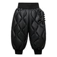 thumbnail image 1 of CPNG Toddler Kids Down Pants Baby Boys Girls Windproof Warm Snow Pants Winter Thicker Elastic Waist Trousers(Black,3-4 Years), 1 of 3