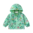thumbnail image 1 of CPNG Toddler Rain Jacket Kids Windbreaker Hoodie with Pocket Kids Water-Resistant Light Rain Jacket Outwear Zip Up Lightweight Long Sleeve Cute Graphic Outwear Coat, 1 of 7