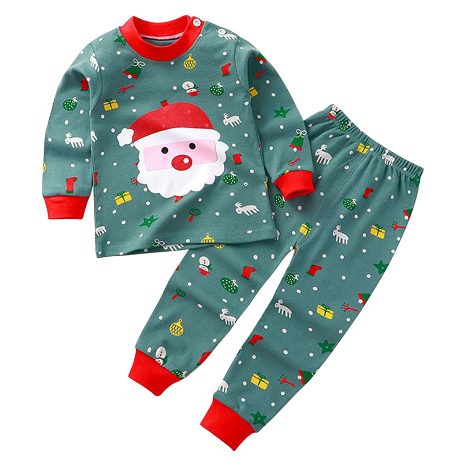 CPNG Two Piece Sets for Baby Girl Fall Winter Clothes Santa Baby