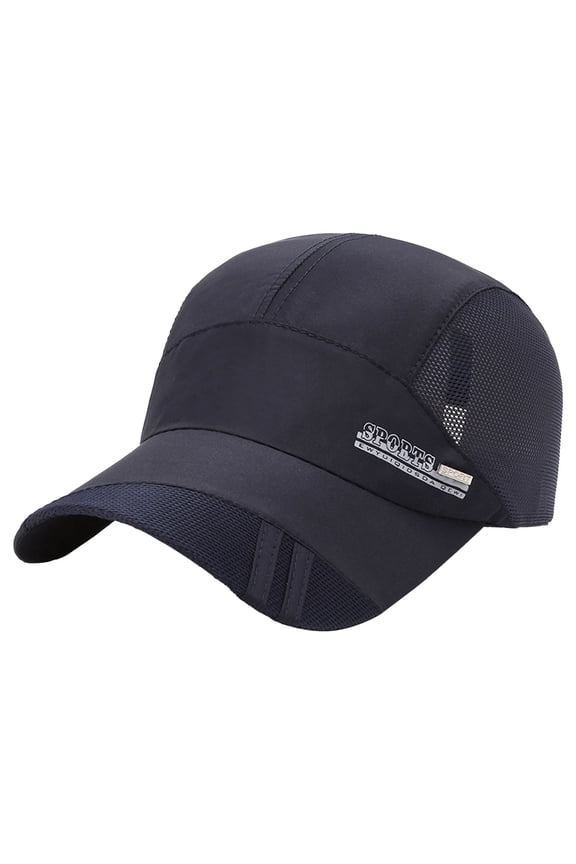 Unisex Summer Baseball Cap Foldable Long Large Bill Mesh Back Sun Visor Sports Cap Riding Running Fishing Outdoor