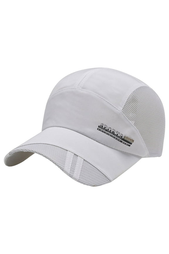 Unisex Summer Baseball Cap Foldable Long Large Bill Mesh Back Sun Visor Sports Cap Riding Running Fishing Outdoor
