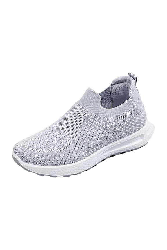 Walking Shoes for Women's Woven Orthopedic Breathable Soft Shoes Go Walking Slip On Foam Shoes Hands Slip in Sneakers Arch Support Lightweight and Comfortable Shoe