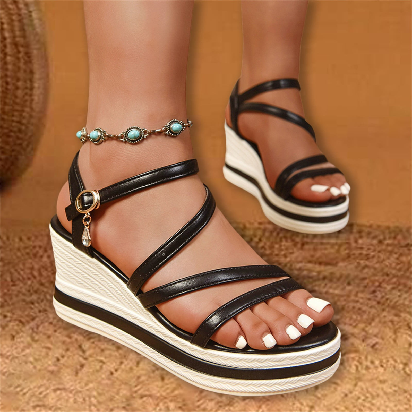 Black Bata Wedges For Womens Bata Women Wedges Buy Bata Women