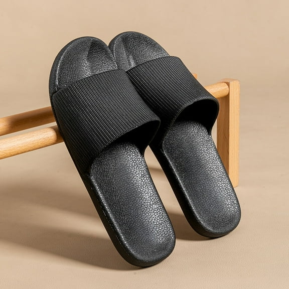 CPNG Women Cloud Slides Leather Slides Summer Slip On House Slipper Quick-Drying Fashion Wide Width Beach Travel Sandals Round Toe Non Slip Platform Sandal