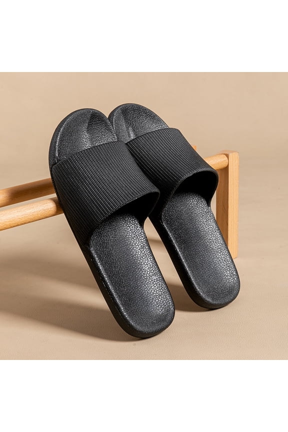 Women Cloud Slides Leather Slides Summer Slip On House Slipper Quick-Drying Fashion Wide Width Beach Travel Sandals Round Toe Non Slip Platform Sandal