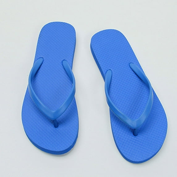CPNG Women Ladies Slim Anti-Slip Soft Sole Flip Flops Shower Slippers Flat Sandals Summer Bathroom Beach Pool Ultra Lightweight Basic Thongs Rubber Soft Slide Slip-on Shoes